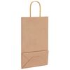 vidaXL Paper Bags 50 pcs with Handles Brown 21x11x36 cm