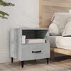 vidaXL Bedside Cabinet Concrete Grey Engineered wood, Metal Standard