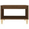 vidaXL Coffee Table Brown Oak Engineered wood, solid eucalyptus wood
