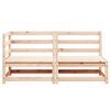vidaXL Garden Lounge Set Brown Solid pine wood Medium Modular