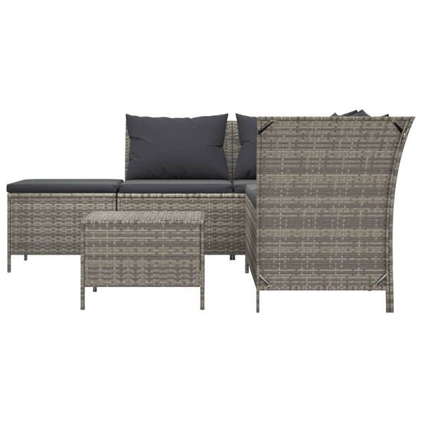 vidaXL Garden Lounge Set Grey