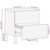 vidaXL Bedside Cabinet Mango desert brown