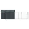 vidaXL Bird Cage Anthracite 163.98 x 40.55 x 55.91 in Galvanised Steel