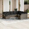 vidaXL Garden Sofa Set Grey