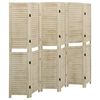 vidaXL 6-Panel Room Divider 82.7x65.0" Solid Wood Paulownia
