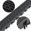 vidaXL Drainage Channels Plastic 9.8 ' (3x142882)