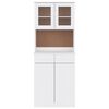vidaXL Highboard White Solid pine wood Large Highboard Rectangular
