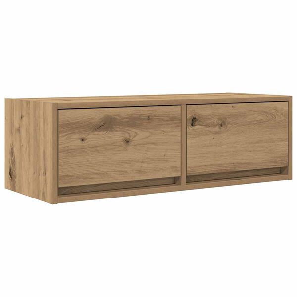 vidaXL TV Cabinet Artisan oak Engineered wood Compact TV Cabinet