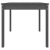 vidaXL Garden Table Grey Solid Pine Wood Small Durable Modern