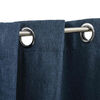 vidaXL Linen-Look Blackout Curtains with Grommets 2 pcs Blue 140x88.6 "