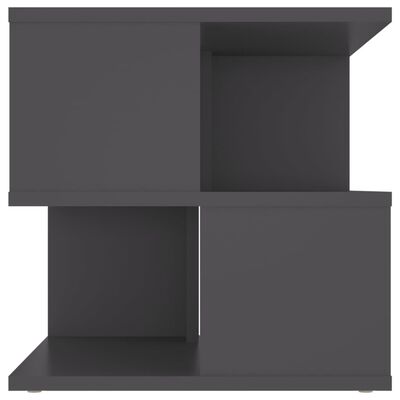 vidaXL Side Table Gray 15.7"x15.7"x15.7" Engineered Wood