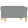 vidaXL Sofa Set Light grey