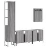vidaXL Bathroom Furniture Set Grey Sonoma Engineered Wood Large