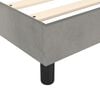 vidaXL Bed Frame Light Grey Velvet, Plywood, Engineered wood Queen