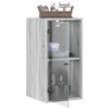 vidaXL Wall Cabinet Grey Sonoma Engineered wood, glass Medium