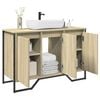 vidaXL Bathroom Sink Cabinet Sonoma Oak Engineered Wood Medium