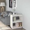 vidaXL Book Cabinet White Solid pinewood Medium Book Cabinet