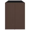 vidaXL Bar Table With Glass Top Brown, Black