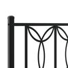vidaXL Metal Bed Frame without Mattress with Footboard Black 70.9"x78.7"