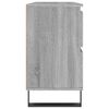 vidaXL Bathroom Cabinet Grey Sonoma Engineered wood, Iron Medium Durable
