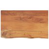 vidaXL Bathroom Countertop Natural Wood Solid Acacia Wood 35.4x23.6x1.5 in
