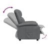 vidaXL Recliner Anthracite Faux Leather