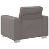 vidaXL Sofa Taupe 39.37 x 30.31 x 32.28 in Fabric