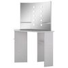vidaXL Dresser Concrete Grey MDF, Melamine Medium Dressing Table