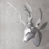 vidaXL Deer Head Decoration Silver Aluminum Large Deer Head Decoration