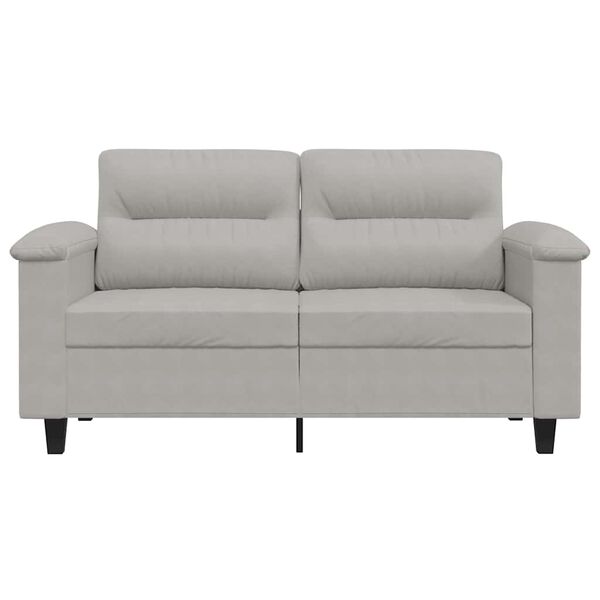 vidaXL 2-seater Sofa Light Grey