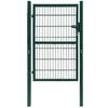 vidaXL 2D Fence Gate (Single) Green 39.4x70.9"