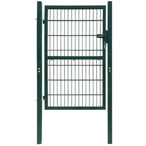 vidaXL 2D Fence Gate (Single) Green 39.4x70.9"