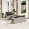 vidaXL Garden Sofa Set Light Grey
