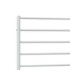 vidaXL Bed Frame White Powder-Coated Steel Twin Bed Frame Rectangular