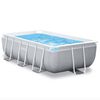 INTEX Above Ground Pool Grey Steel Large Collapsible Above Ground Pool