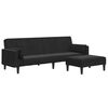 vidaXL Sofa Bed Black Velvet (100% polyester)
