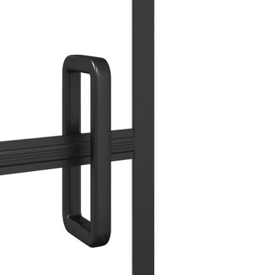 vidaXL Folding Shower Enclosure ESG 39.4"x55.1" Black