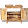 vidaXL Bathroom Furniture Set Various Natural Wood Shades Solid Mango Wood