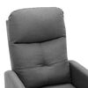 vidaXL Electric Massage Recliner Light Gray Fabric