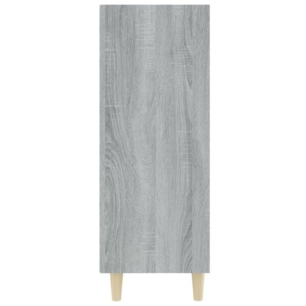 vidaXL Sideboard Gray Sonoma 27.4"x12.8"x35.4" Engineered Wood