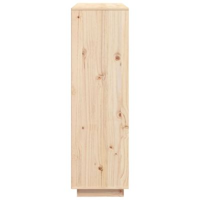vidaXL Highboard 43.5"x13.8"x46.1" Solid Wood Pine