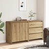 vidaXL Sideboard Set of 2 Artisan oak Engineered wood Medium Sideboard