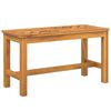 vidaXL Garden Bench Brown Solid Acacia wood Medium Decorative Inlays