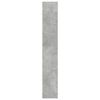 vidaXL Bookcase Concrete grey Engineered wood Tall Storage Bookcase