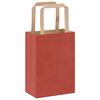 vidaXL Paper Bags 50 pcs with Handles Red 15x8x21 cm