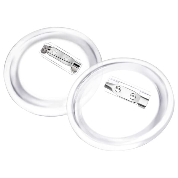 vidaXL Button Badges Kit with Pins 100 Sets Acrylic 2.3"