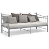vidaXL Sofa Bed Frame Grey Powder-coated metal