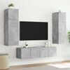 vidaXL TV Wall Cabinet Concrete grey Engineered wood TV Wall Cabinet