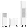 vidaXL Bathroom Furniture Set White Engineered wood, metal