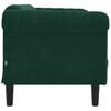 vidaXL Sofa Dark Green Velvet (100% polyester), plywood, solid wood
